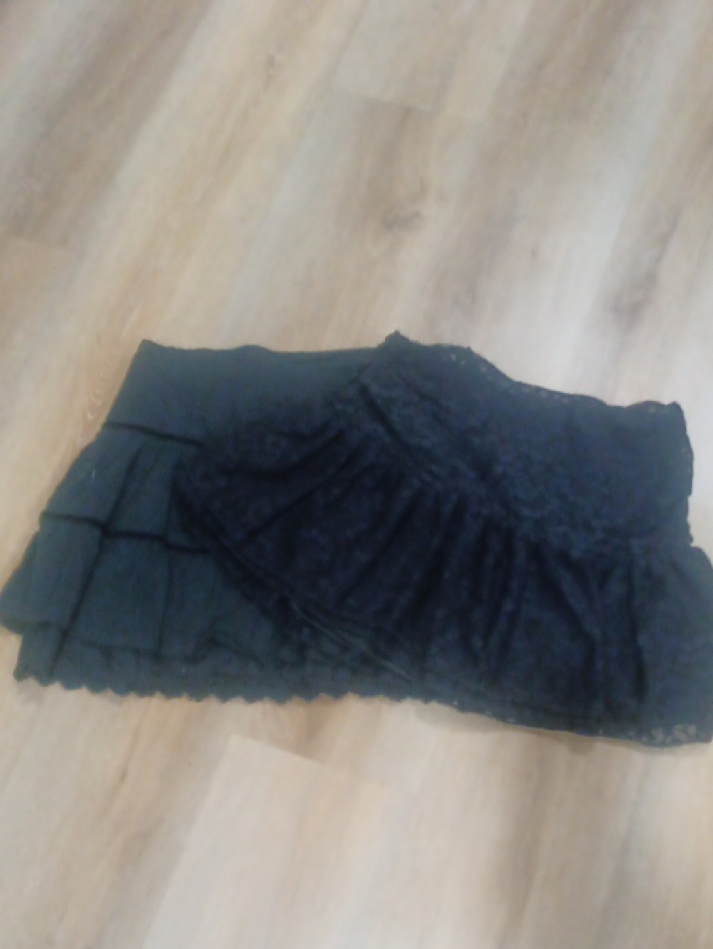 6 For 25Black Lace Tiered Women’s Skirt